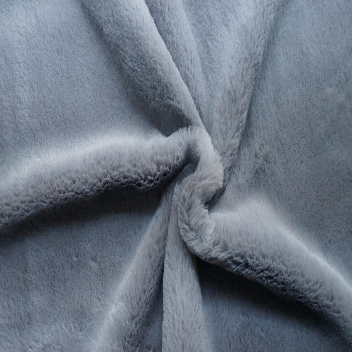 Charcoal Gray Rex Rabbit Minky Faux Fur Fabric - Fashion Fabrics LLC