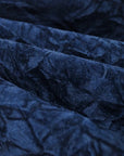 Navy Crushed Velvet Flocking Fabric - Fashion Fabrics LLC