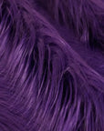 Purple Shaggy Long Pile Faux Fur Fabric (4") - Fashion Fabrics LLC