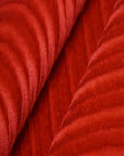 Red Swirl Velvet Flocking Fabric - Fashion Fabrics LLC