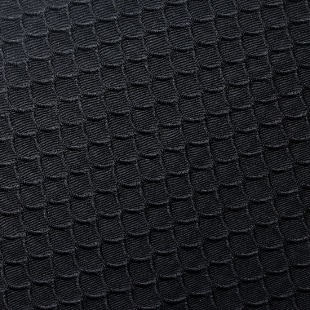 Black Scallop TikTok Nylon Spandex Fabric - Fashion Fabrics LLC