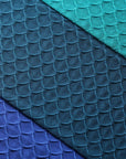 Teal Blue Scallop TikTok Nylon Spandex Fabric - Fashion Fabrics LLC