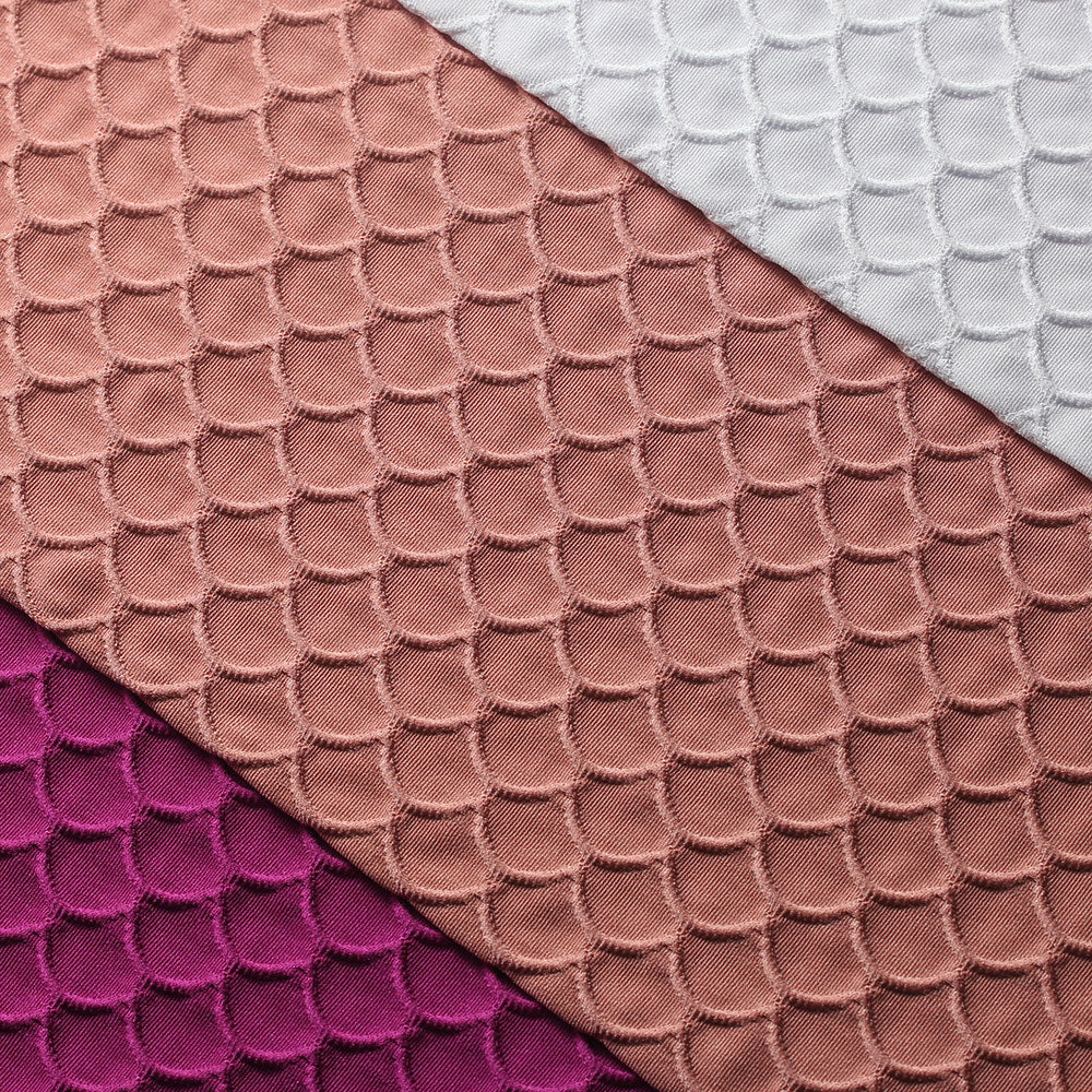 Neon Pink Scallop TikTok Nylon Spandex Fabric - Fashion Fabrics LLC