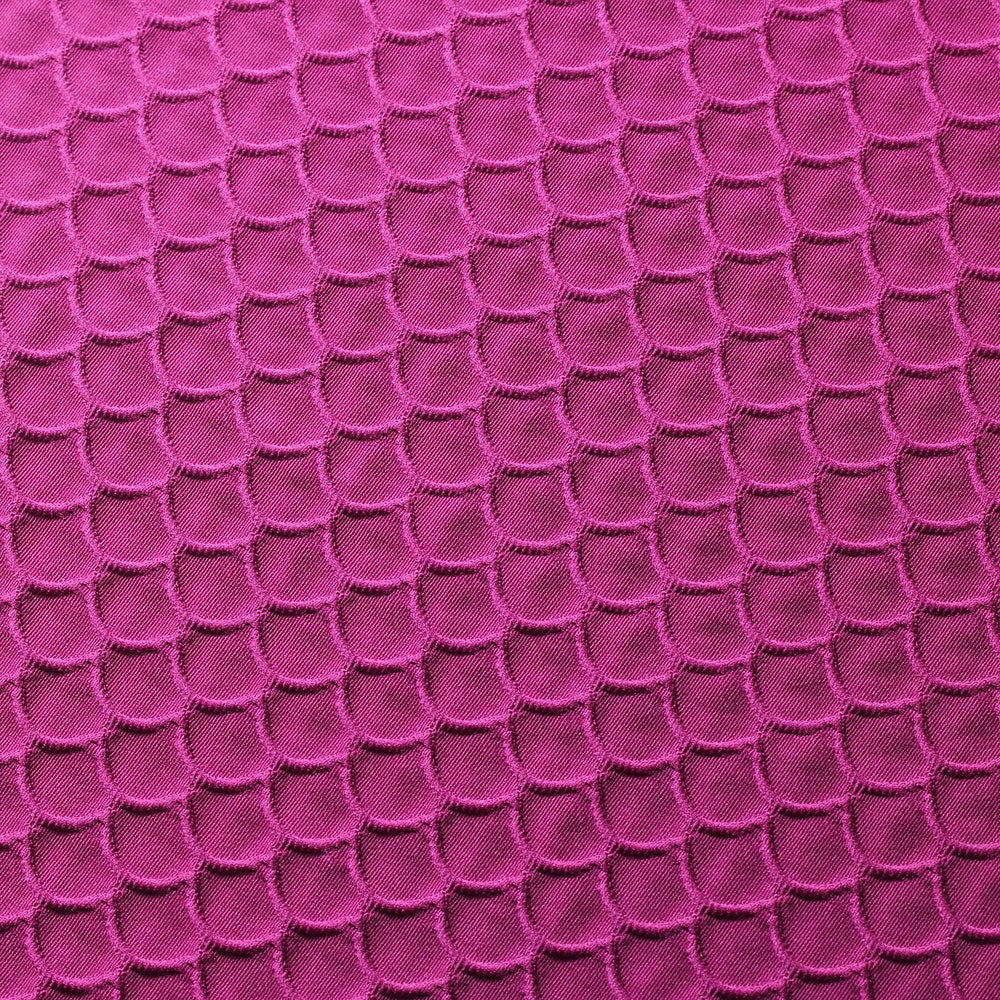 Fuchsia Scallop TikTok Nylon Spandex Fabric - Fashion Fabrics LLC