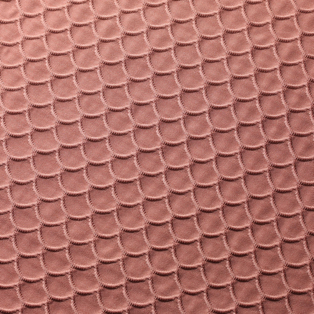 Mauve Pink Scallop TikTok Nylon Spandex Fabric - Fashion Fabrics LLC