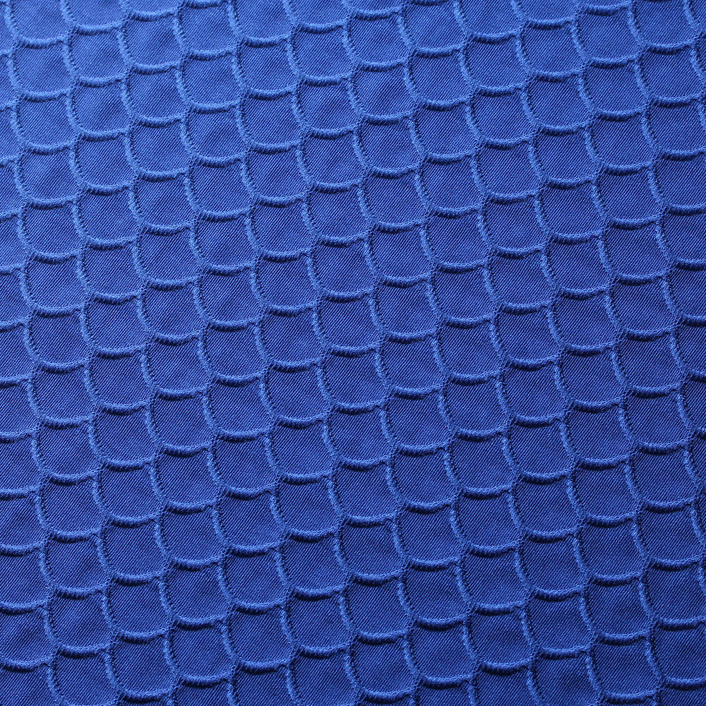 Royal Blue Scallop TikTok Nylon Spandex Fabric - Fashion Fabrics LLC