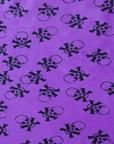 Purple Velboa Skull Print Faux Fur Fabric - Fashion Fabrics Los Angeles 
