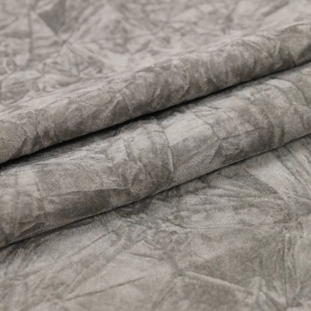 Silver Gray Crushed Velvet Flocking Fabric - Fashion Fabrics LLC