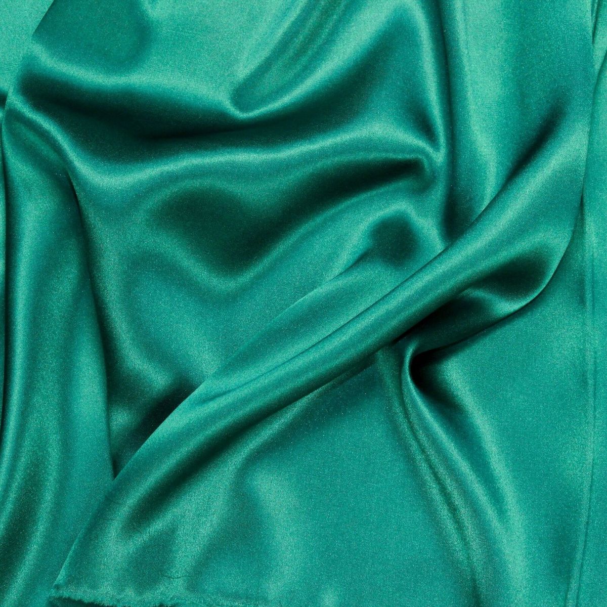 Teal Green Silk Charmeuse Fabric - Fashion Fabrics Los Angeles 