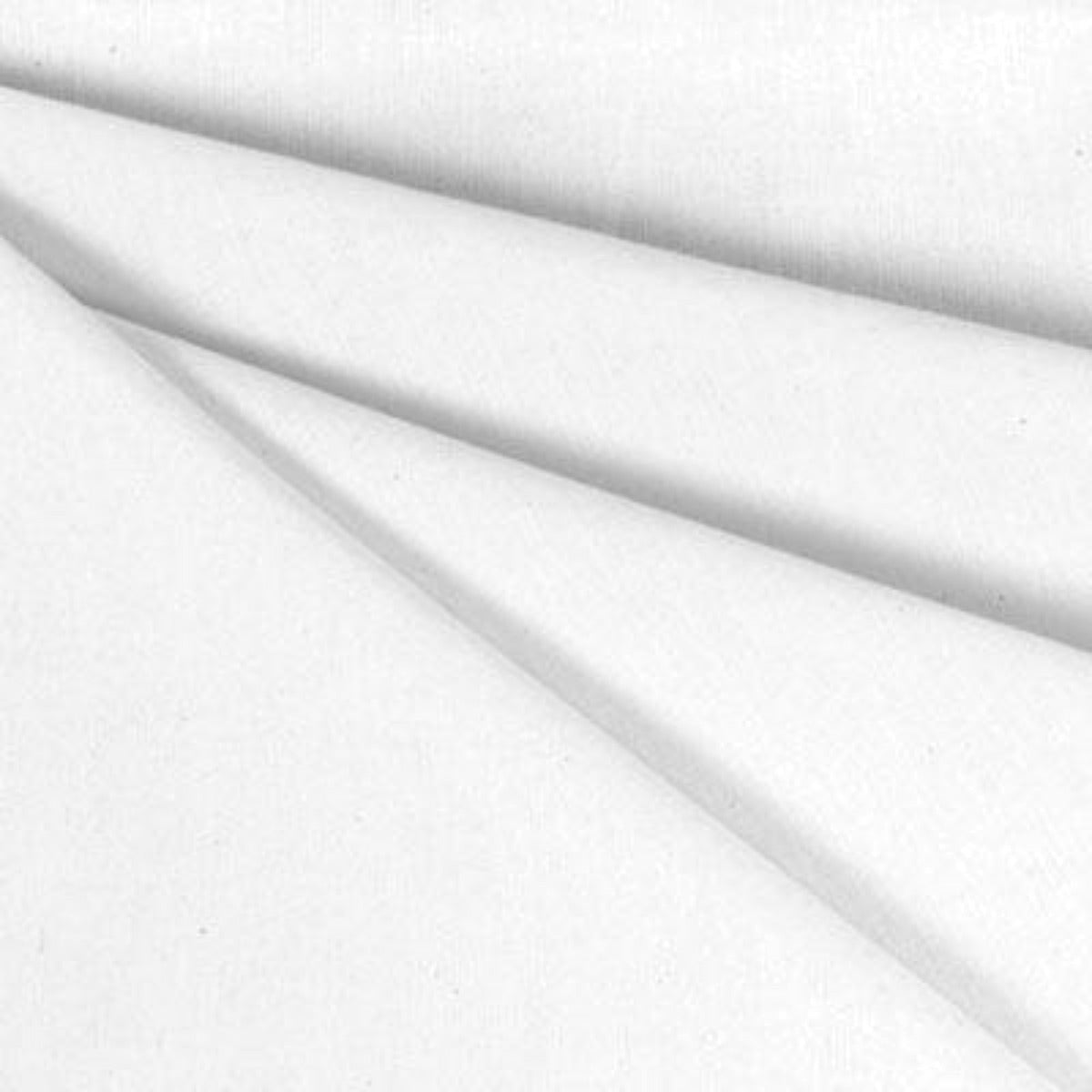 Tela de algodón muselina blanqueada blanca 