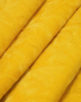 Yellow Crushed Velvet Flocking Fabric - Fashion Fabrics LLC