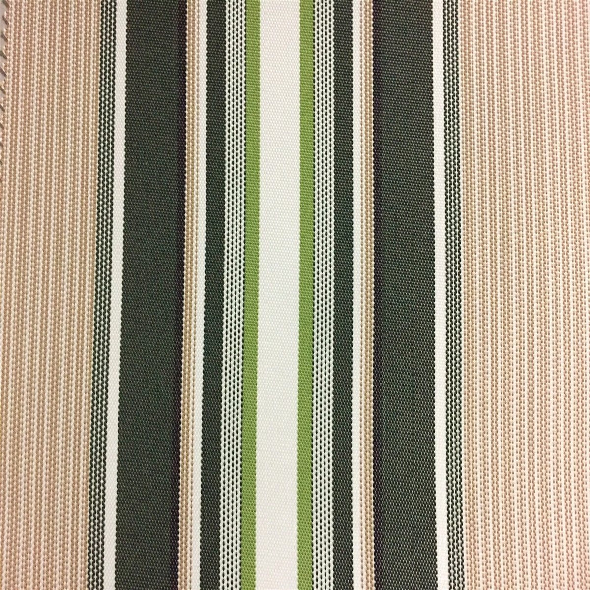 Green Multi Color Striped Oak 100% Waterproof Outdoor Canvas Patio Fabric - Fashion Fabrics Los Angeles 