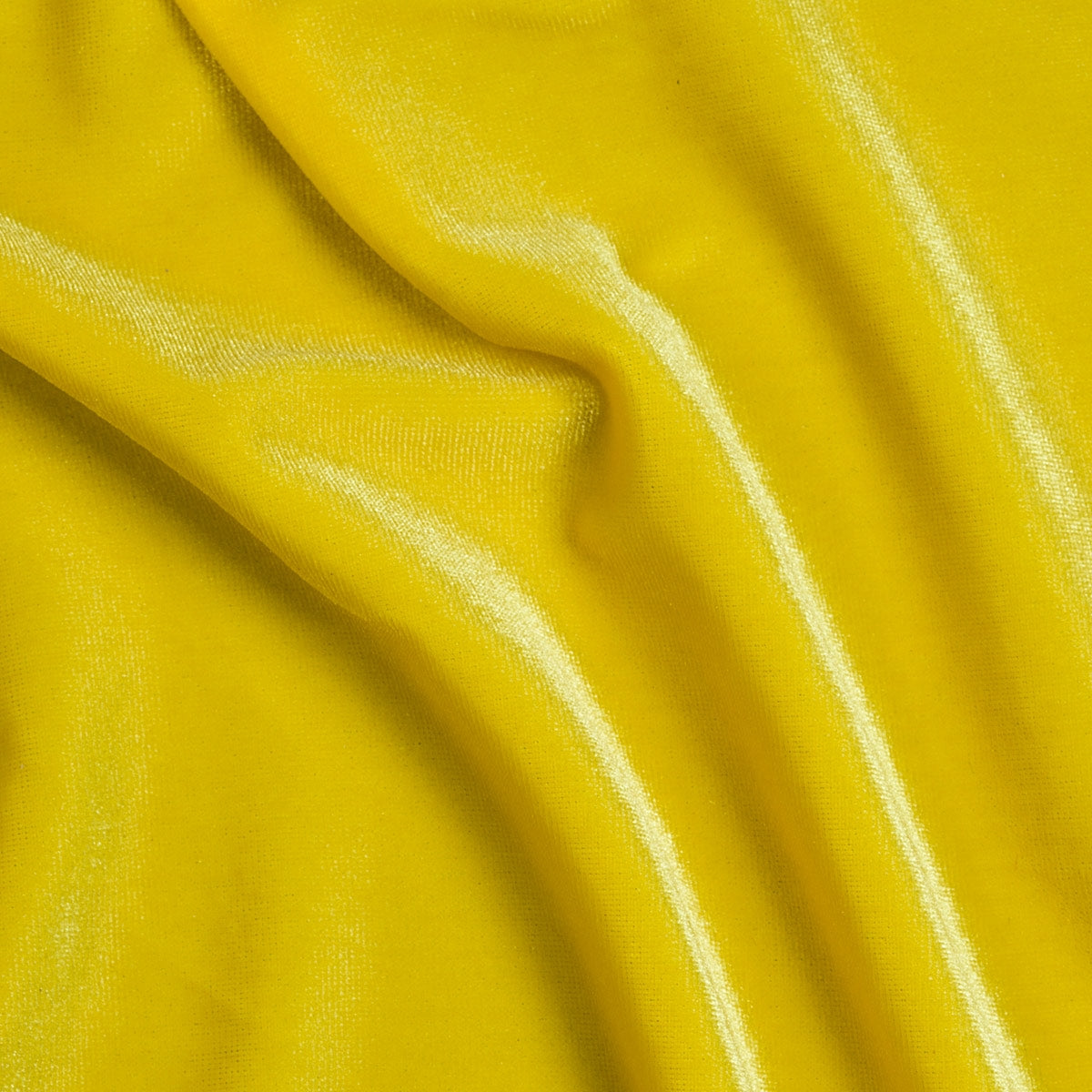 Yellow Stretch Velvet Apparel Spandex Fabric - Fashion Fabrics Los Angeles 