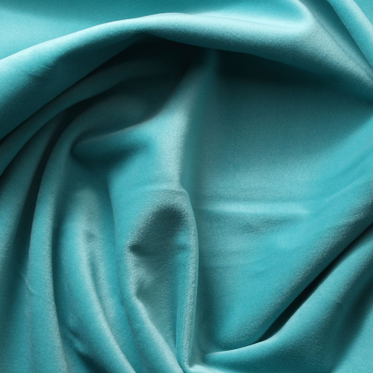Aqua Blue Camden Velvet Polyester Upholstery Drapery Fabric - Fashion Fabrics Los Angeles 