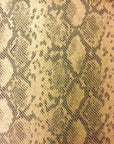 Beige Matte Python Snake Skin Vinyl Fabric - Fashion Fabrics Los Angeles 