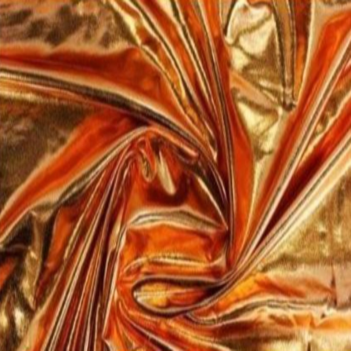 Copper Metallic Foil Apparel Spandex Fabric - Fashion Fabrics Los Angeles 