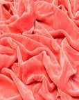 Coral Silk Velvet Fabric - Fashion Fabrics Los Angeles 