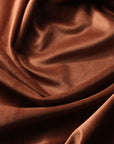 Brown Camden Velvet Polyester Upholstery Drapery Fabric - Fashion Fabrics Los Angeles 
