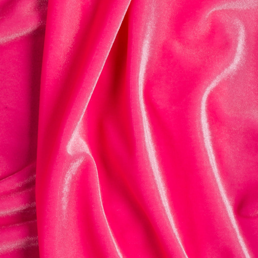 Pink Stretch Velvet Spandex Fabric - Fashion Fabrics Los Angeles 