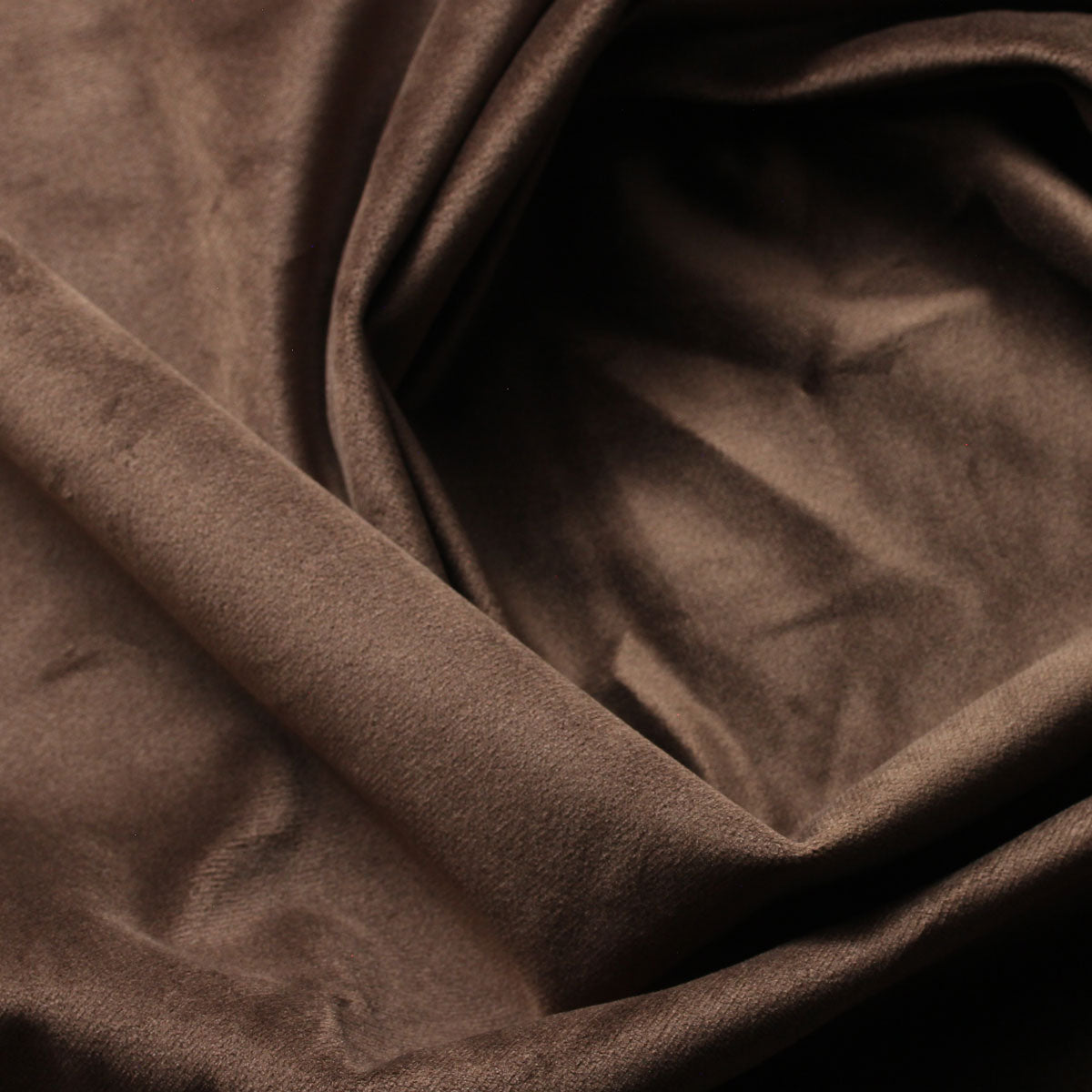 Chocolate Brown Camden Velvet Polyester Upholstery Drapery Fabric - Fashion Fabrics Los Angeles 