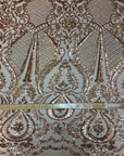 Gold Chantal Deluxe Sequins Lace Fabric - Fashion Fabrics LLC
