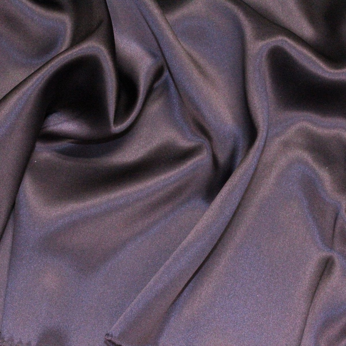 Dark Eggplant Purple Silk Charmeuse Fabric - Fashion Fabrics Los Angeles 