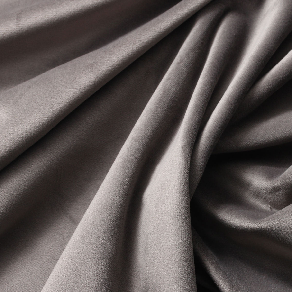 Dark Silver Camden Velvet Polyester Upholstery Drapery Fabric - Fashion Fabrics Los Angeles 