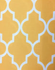 Yellow White Moroccan Print Indoor Outdoor Fabric - Fashion Fabrics Los Angeles 