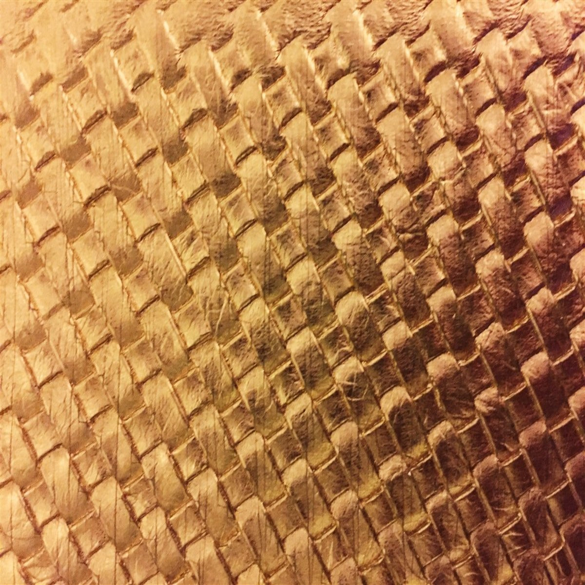 Gold Basket Weave Vinyl - Fashion Fabrics Los Angeles 