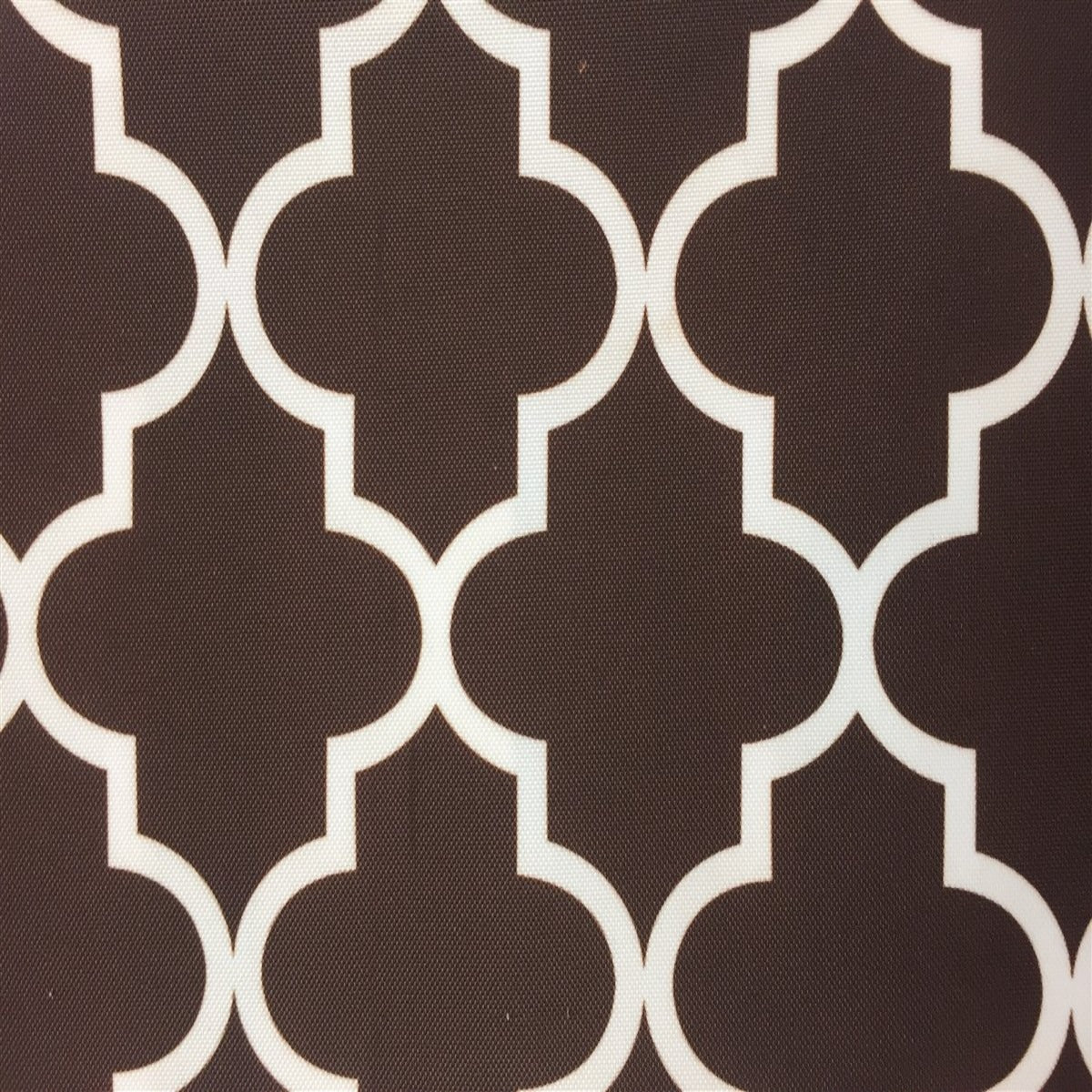 Brown Ivory Moroccan Print Indoor Outdoor Fabric - Fashion Fabrics Los Angeles 