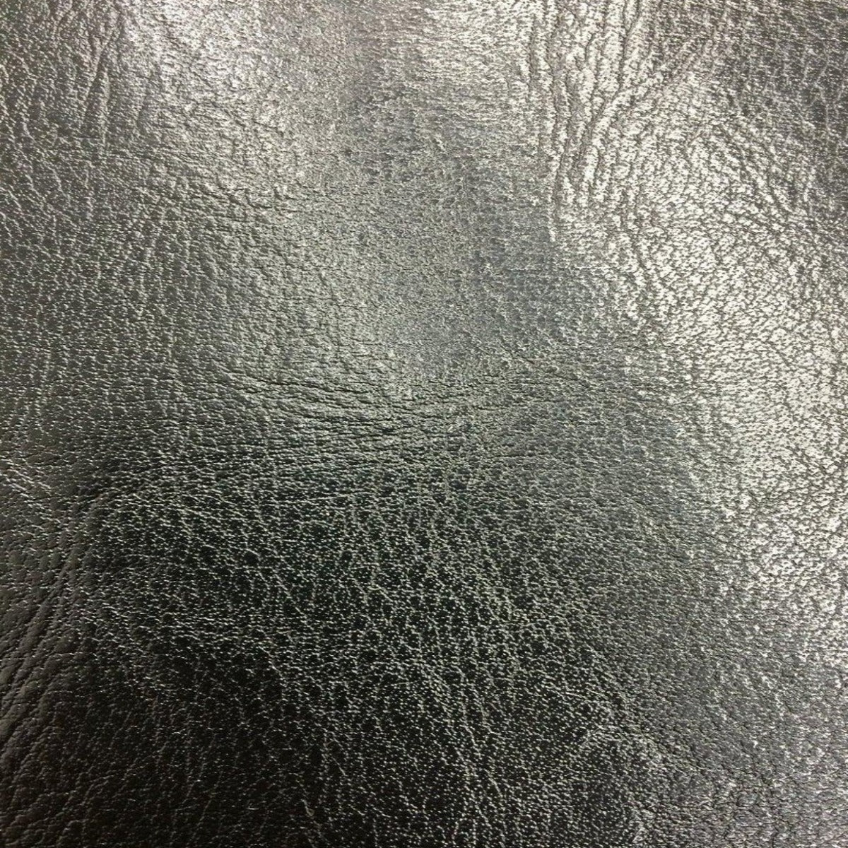 Black Amarillo Grain Shiny PVC Leather Vinyl Fabric - Fashion Fabrics Los Angeles 