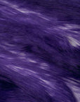Dark Purple | White Luxury Faux Fur Shag Fabric - Fashion Fabrics Los Angeles 
