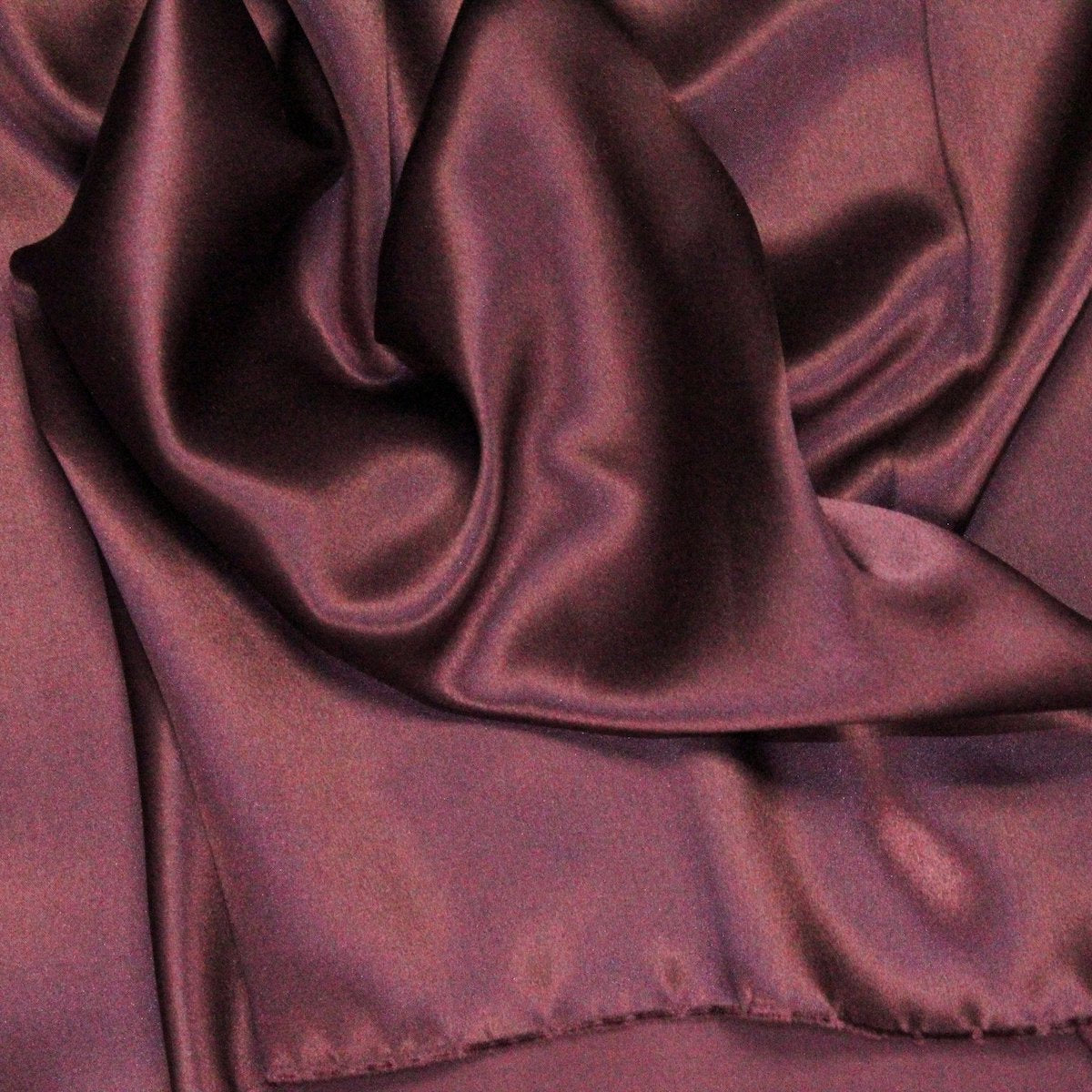Eggplant Purple Silk Charmeuse Fabric - Fashion Fabrics Los Angeles 
