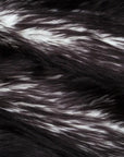 Black | White Luxury Faux Fur Shag Fabric - Fashion Fabrics Los Angeles 