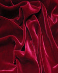 Rasberry Red Silk Velvet Fabric - Fashion Fabrics Los Angeles 