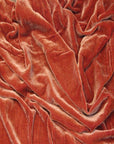 Light Cognac Brown Silk Velvet Fabric - Fashion Fabrics Los Angeles 