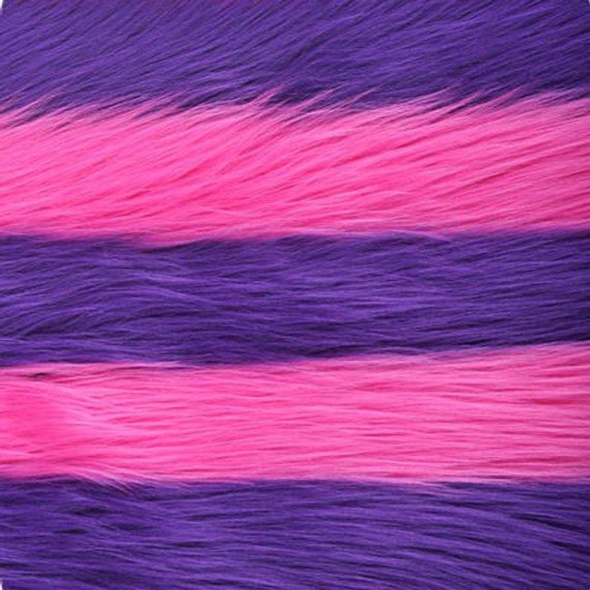 Fuchsia Purple Striped Faux Fur Fabric - Fashion Fabrics Los Angeles 