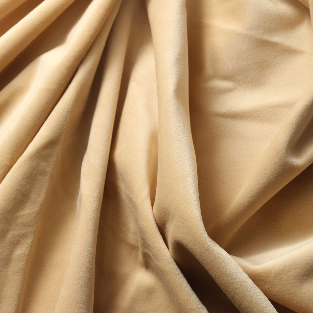 Light Beige Camden Velvet Polyester Upholstery Drapery Fabric - Fashion Fabrics Los Angeles 
