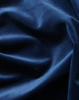 Navy Blue Camden Velvet Polyester Upholstery Drapery Fabric - Fashion Fabrics Los Angeles 