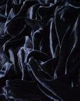 Midnight Blue Silk Velvet Fabric - Fashion Fabrics Los Angeles 
