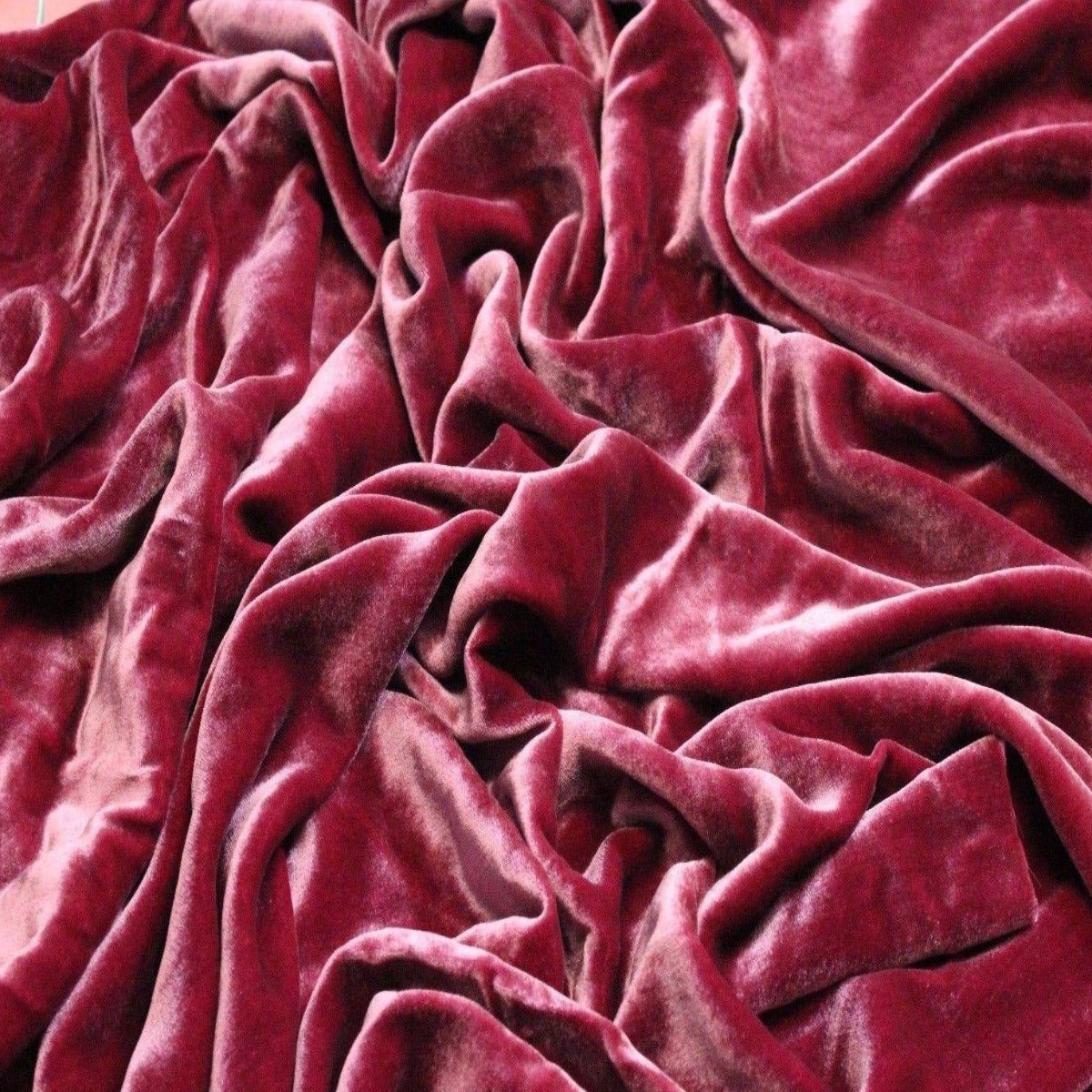 Pink Chartreuse Silk Velvet Fabric - Fashion Fabrics Los Angeles 