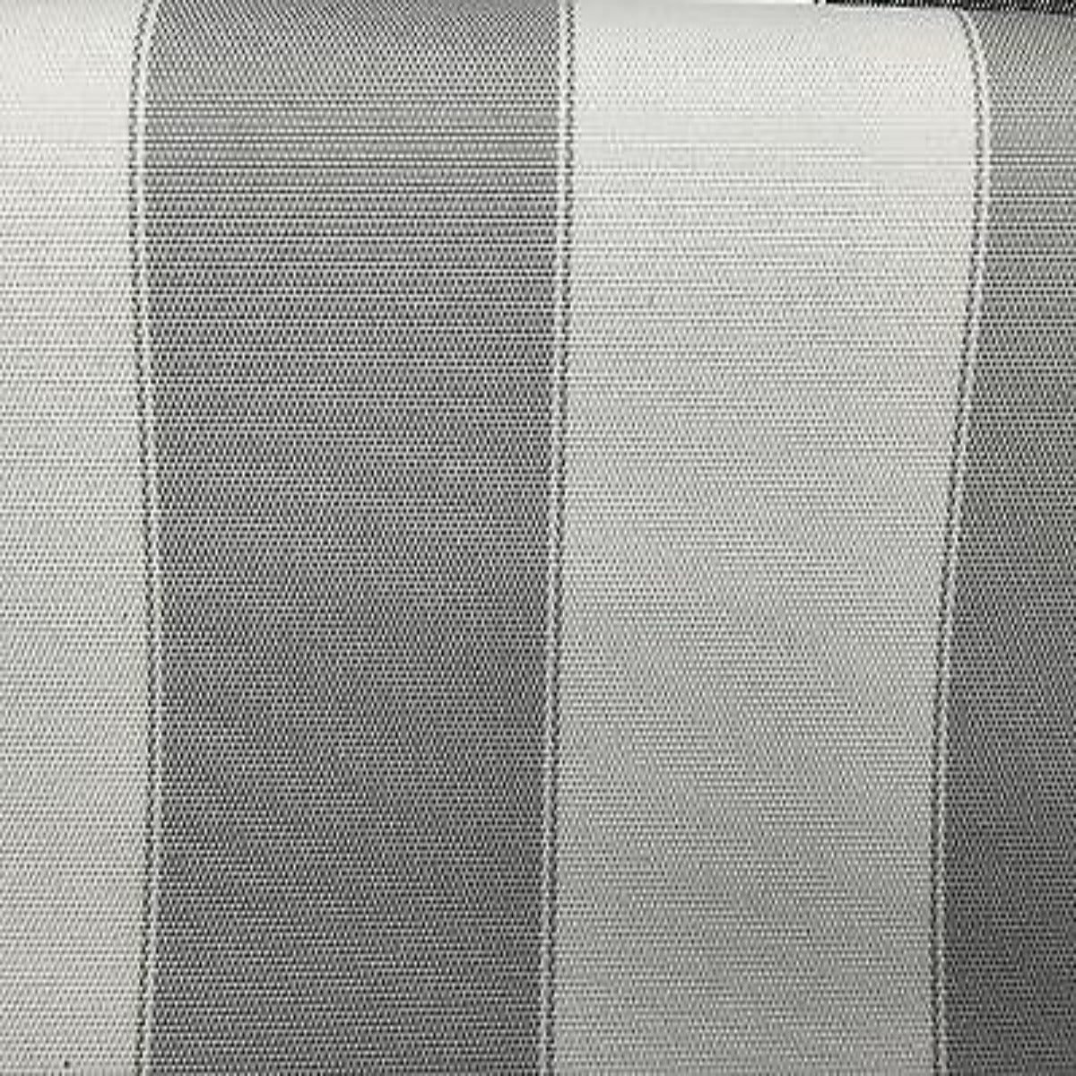 Light Gray Ivory Striped Outdoor Canvas Fabric - Fashion Fabrics Los Angeles 