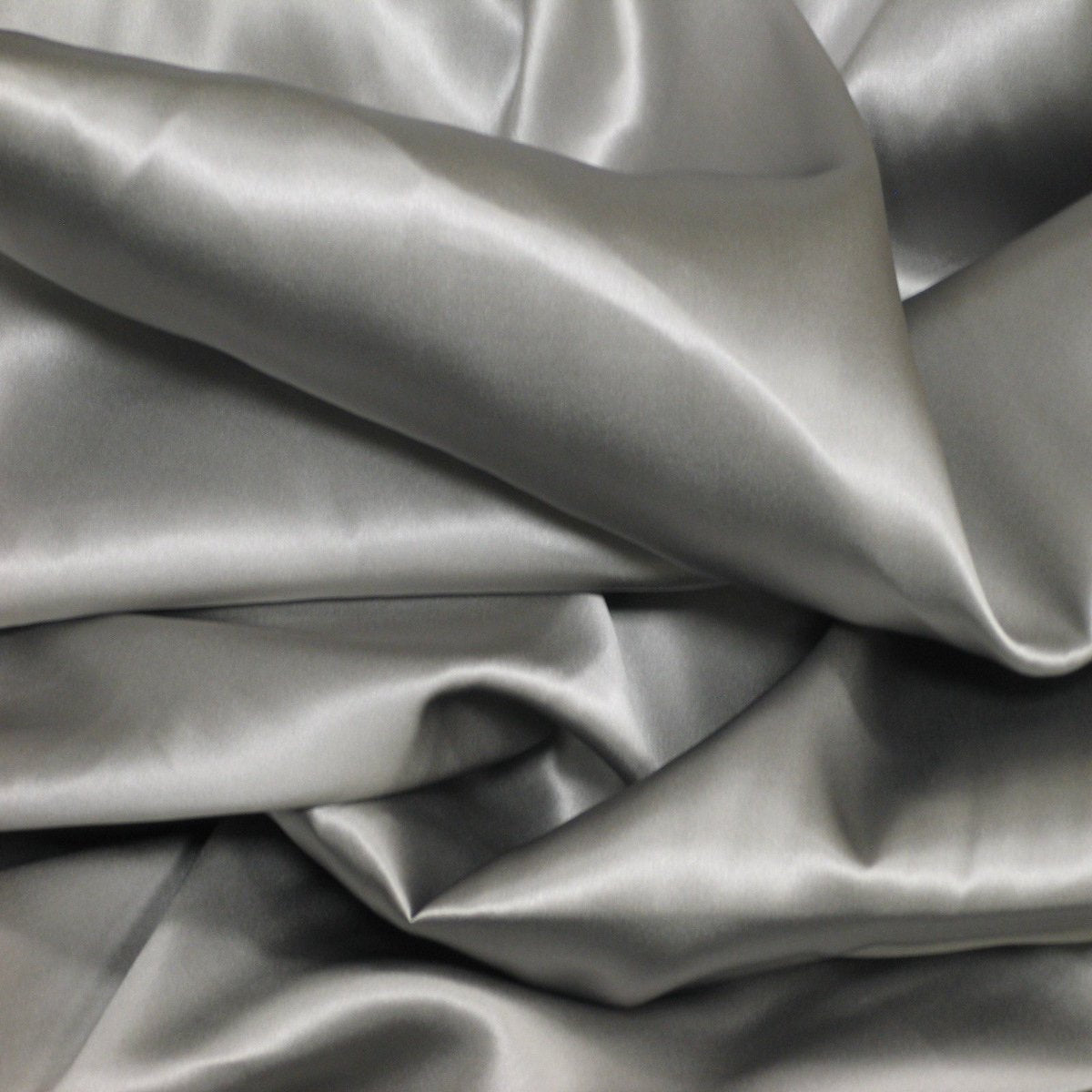 Saddle Gray Silk Charmeuse Fabric - Fashion Fabrics Los Angeles 