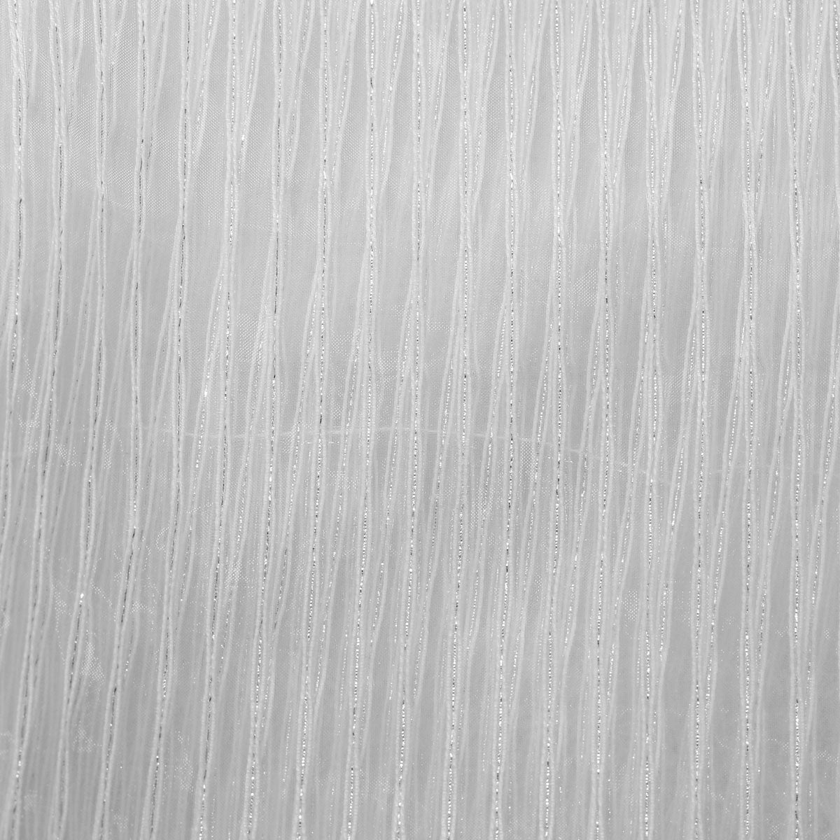 White Angel Striped Sheer Drapery Home Decor Fabric - Fashion Fabrics Los Angeles 