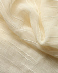 Ivory Drip Stripe Sheer Drapery Home Decor Fabric - Fashion Fabrics Los Angeles 