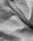 Silver Gray Three Shine Stripe Sheer Drapery Home Decor Fabric - Fashion Fabrics Los Angeles 