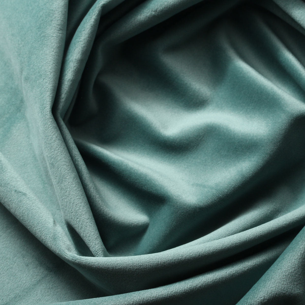 Teal Blue Camden Velvet Polyester Upholstery Drapery Fabric - Fashion Fabrics Los Angeles 