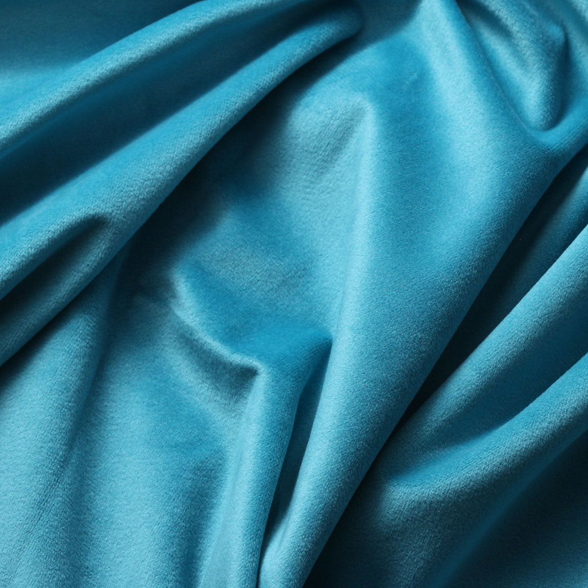 Turquoise Camden Velvet Polyester Upholstery Drapery Fabric - Fashion Fabrics Los Angeles 