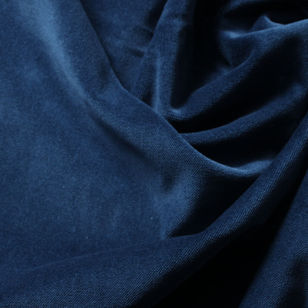 Navy Blue Cotton Velvet Upholstery Drapery Fabric - Fashion Fabrics Los Angeles 