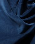 Navy Blue Cotton Velvet Upholstery Drapery Fabric - Fashion Fabrics Los Angeles 